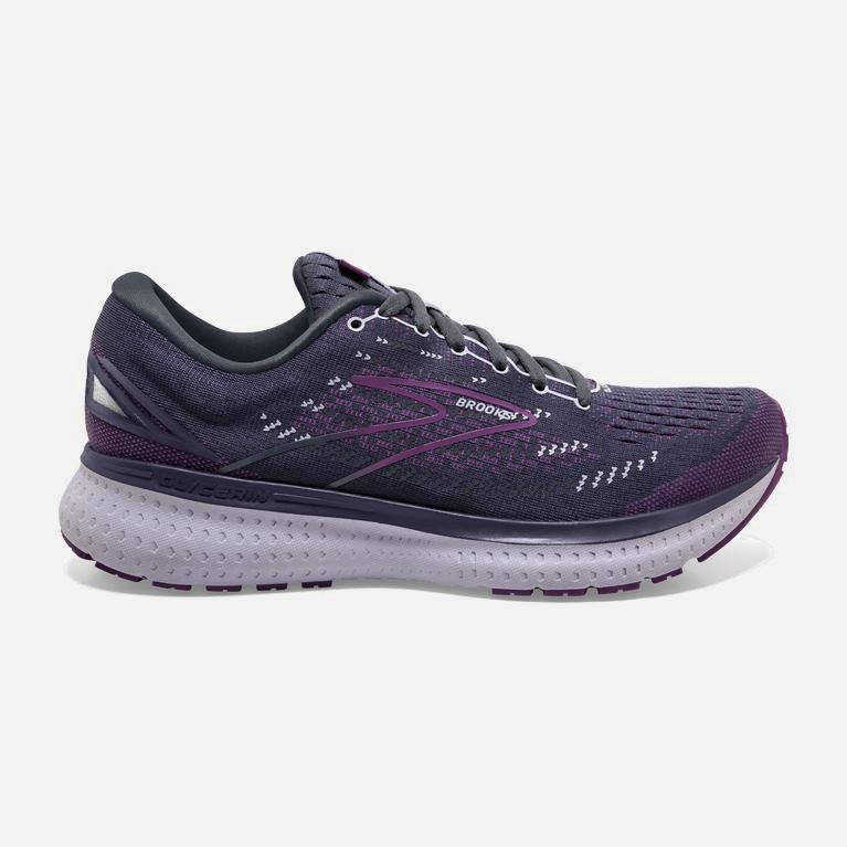 Brooks Glycerin 19 Hardloopschoenen voor Dames Grijs /Lavendel (LNWGP-8506)